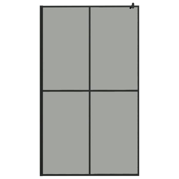 vidaXL brusevæg 118x190 cm mørk hærdet glas