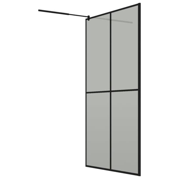 vidaXL brusevæg 118x190 cm mørk hærdet glas