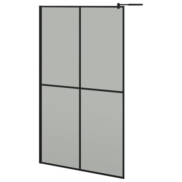 vidaXL brusevæg 118x190 cm mørk hærdet glas