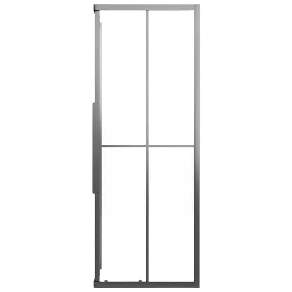 vidaXL brusekabine 70x70x180 cm matteret sikkerhedsglas sort