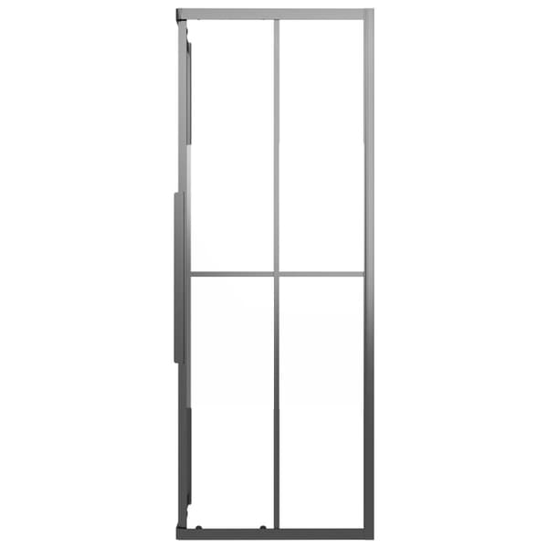 vidaXL Suihkukaappi puolihuurrettu ESG 80x80x180 cm musta