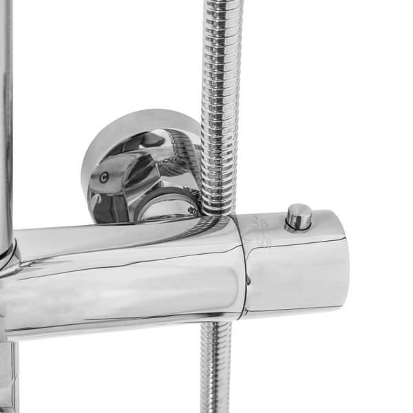 REA LUNGO CHROME BRUSER SÆT MED TERMOSTAT