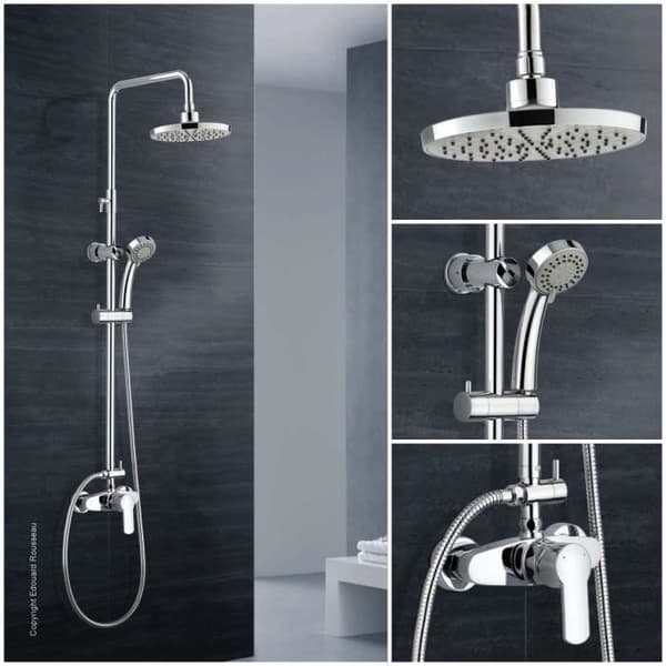 Rousseau duschkolonn med Shenenti Chrome Mechanical Mixer kran