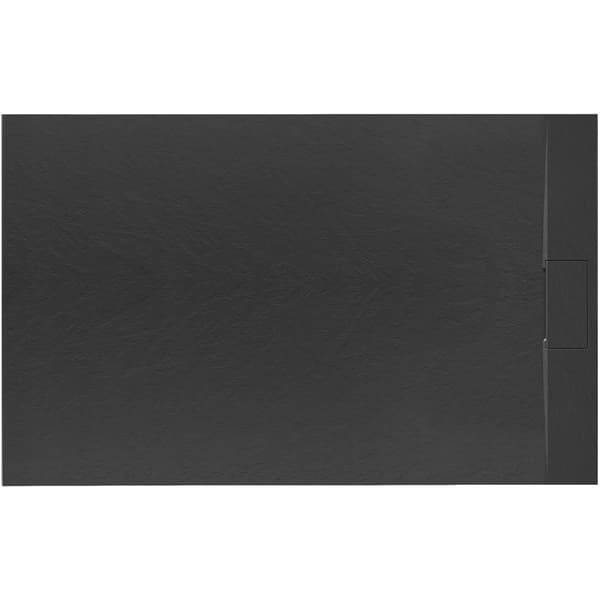 BASALT duschbrosch, svart, 80x100