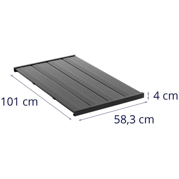 Uniprodo - Golv till utedusch - 101 x 58.3 x 4 cm