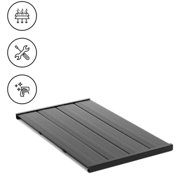 Uniprodo - Golv till utedusch - 101 x 58.3 x 4 cm