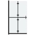Miniatyrbillede 2 af 7: foldbar brusevæg 110x190 cm matteret sikkerhedsglas