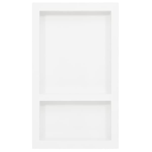 bruseniche med 2 rum 41x69x9 cm mat hvid
