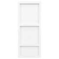 Miniatyrbillede 2 af 7: bruseniche med 3 rum 41x99x9 cm mat hvid