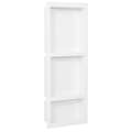 Miniatyrbillede 1 af 7: bruseniche med 3 rum 41x99x9 cm mat hvid