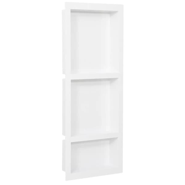 bruseniche med 3 rum 41x99x9 cm mat hvid