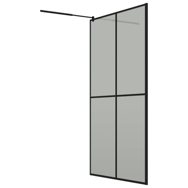 brusevæg 118x190 cm mørk hærdet glas