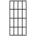 Pikkukuva 4 / 10: Suihkuseinäke hyllyllä musta 118x190 cm ESG lasi ja alumiini