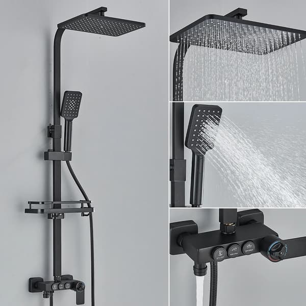 Brusearmatur, Termostatisk Kontrol, Regnsystem, Krom Termostatisk