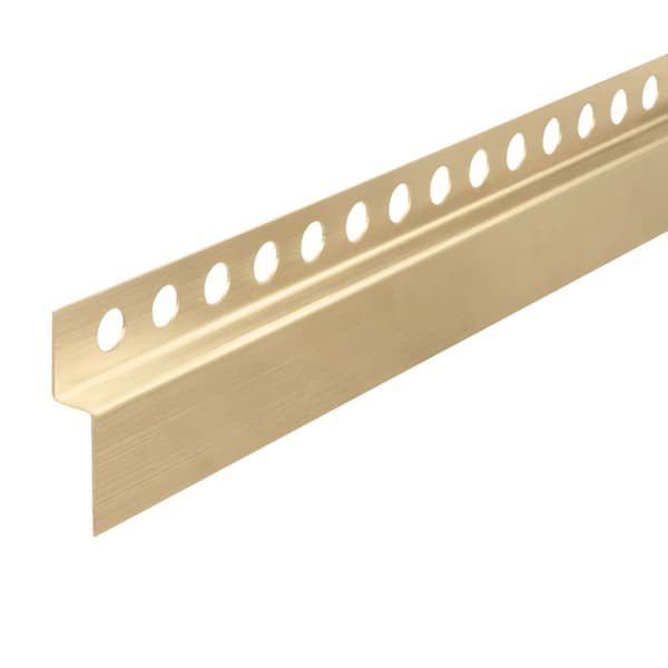 Frontlist för duschbrunn 130cm Borstad Guld