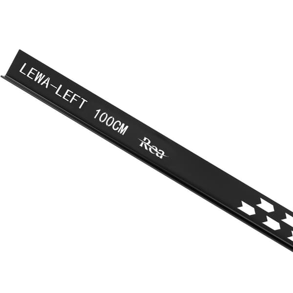 Lutningslist för duschbrunn 100cm Svart Vänster