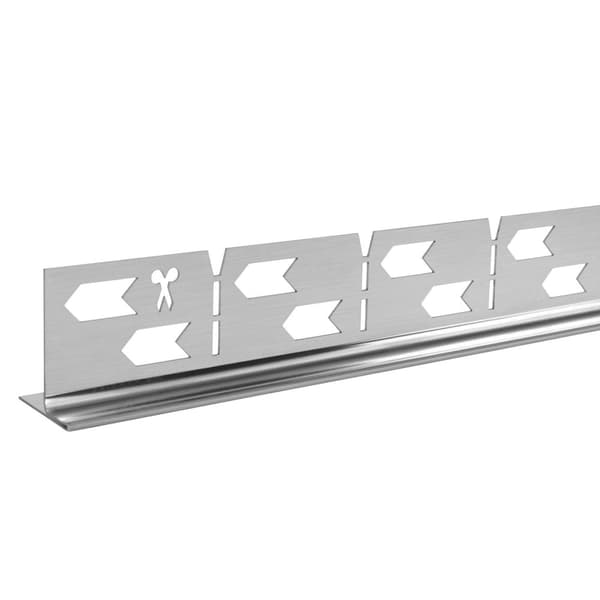 Lutningslist för duschbrunn 100cm Borstad Nickel Vänster