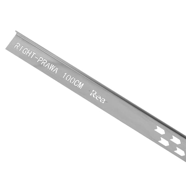 Lutningslist för duschbrunn 100cm Borstad Nickel Vänster