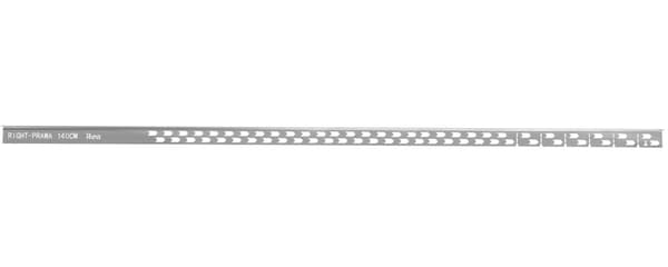 Lutningslist för duschbrunn 140cm Borstad Nickel Vänster