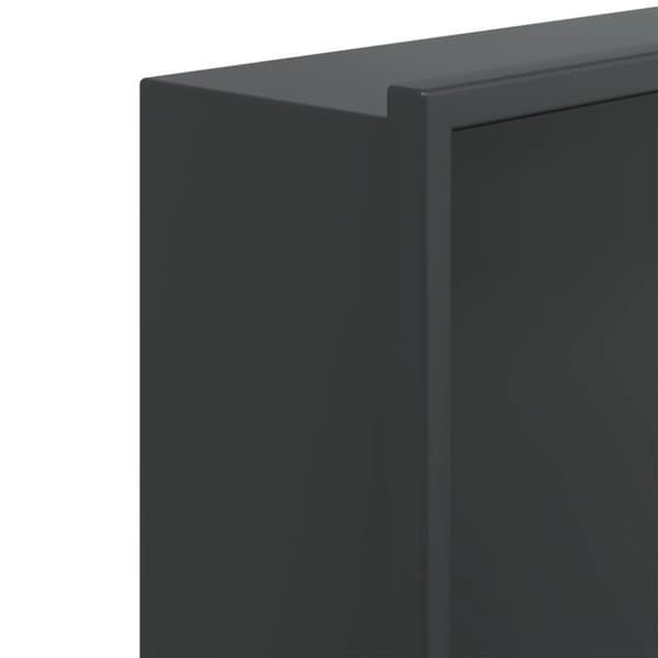 Suihkuhylly matta musta 62x32x9 cm ruostumaton teräs