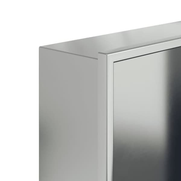 Duschnisch borstad silver 32x62x9 cm rostfritt stål