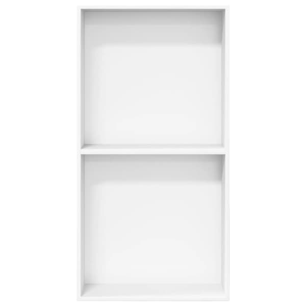 Duschnisch matt vit 32x62x9 cm rostfritt stål
