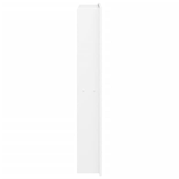 Duschnisch matt vit 32x62x9 cm rostfritt stål