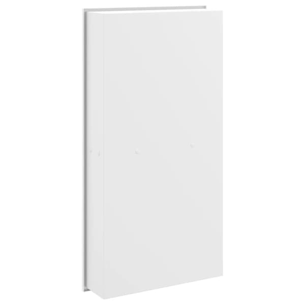 Duschnisch matt vit 32x62x9 cm rostfritt stål