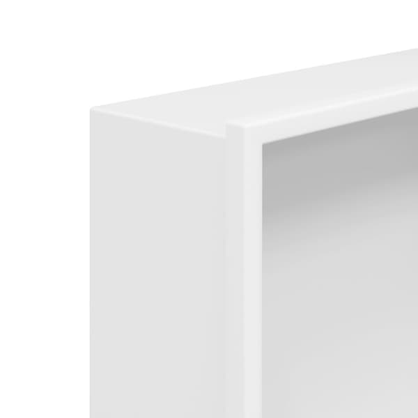 Duschnisch matt vit 32x62x9 cm rostfritt stål