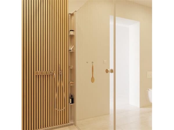 DANSANI Tower brusereol 200 x 10 x 10 cm med 5 hylder, satin