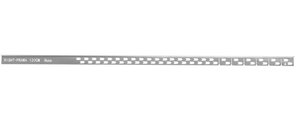 AFLØBSLIST TIL BRUSEBUND REA 120CM LEFT BRUSH NICKEL