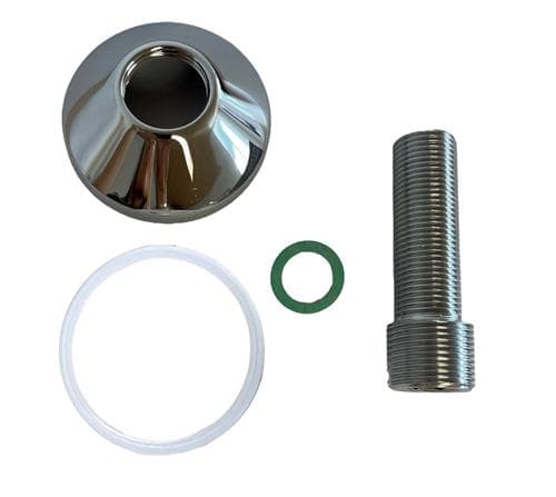 Tilslutningsstykke ½&#8221;x ¾&#8221; x 80mm rødgods
