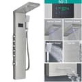 Miniatyrbild 1 av 2: Duschpanel, LED-belysningsfunktion, trippelhandsdesign,8013 Borstad nickel