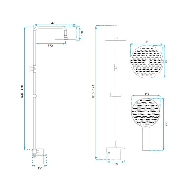 DUSCHSET REA MARCO TITANIUM