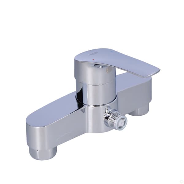 Grohe Eurosmart etgrebs brusearmatur, krom, vægmonteret, 35 mm keramisk patron, temperaturbegrænser, justerbar