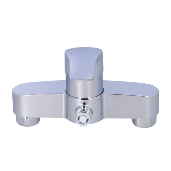 Grohe Eurosmart etgrebs brusearmatur, krom, vægmonteret, 35 mm keramisk patron, temperaturbegrænser, justerbar