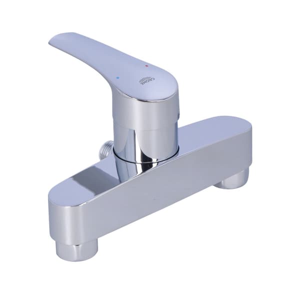 Grohe Eurosmart etgrebs brusearmatur, krom, vægmonteret, 35 mm keramisk patron, temperaturbegrænser, justerbar