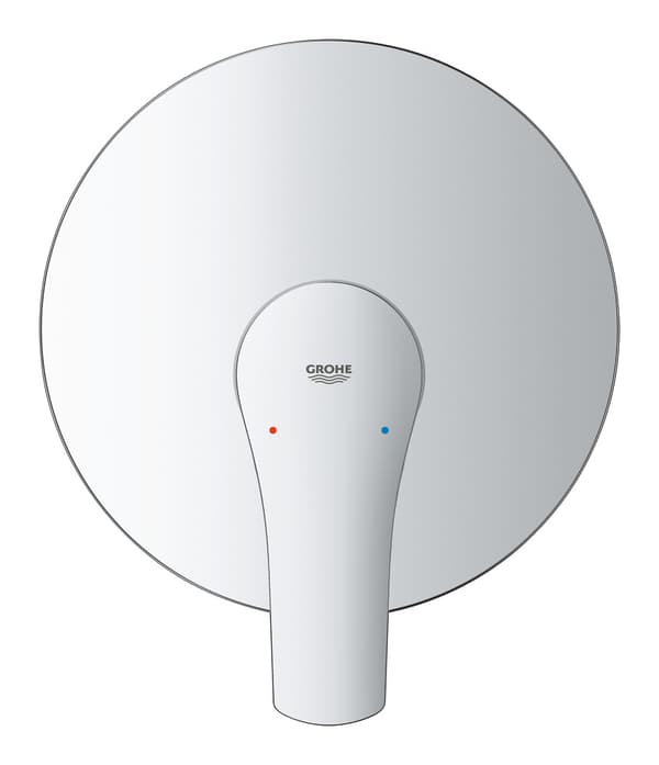 Grohe Eurosmart etgrebs brusearmatur, krom, vægmonteret, 35 mm keramisk patron, temperaturbegrænser, justerbar