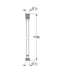 Pikkukuva 2 / 4: Silverflex-suihkuletku, Phantom Black, 1750 mm, vääntymätön