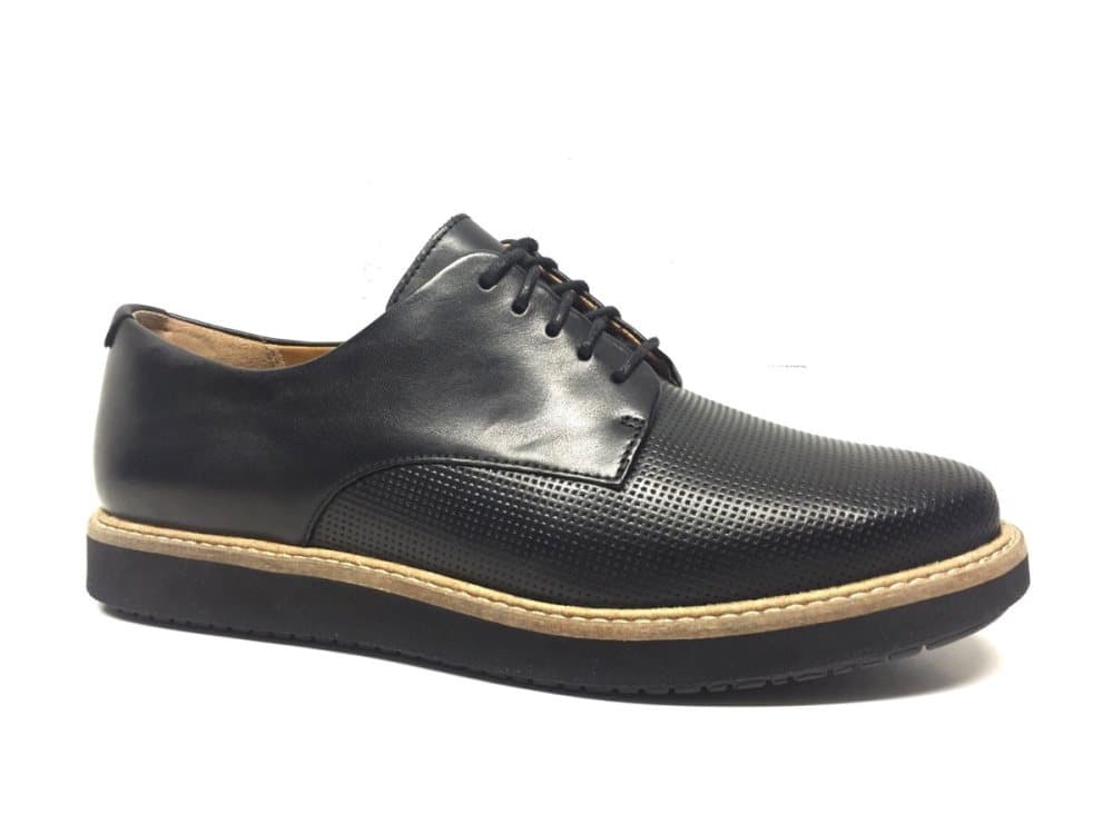 glick darby black leather
