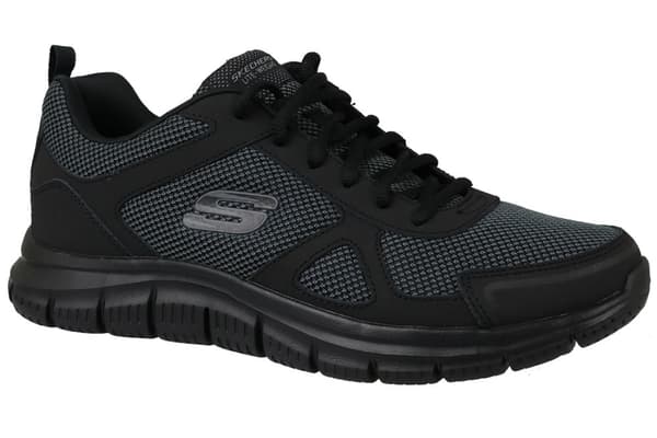 Skechers Track - Bucolo 52630-BBK, Mand, Træningssko, sort Black 48,5
