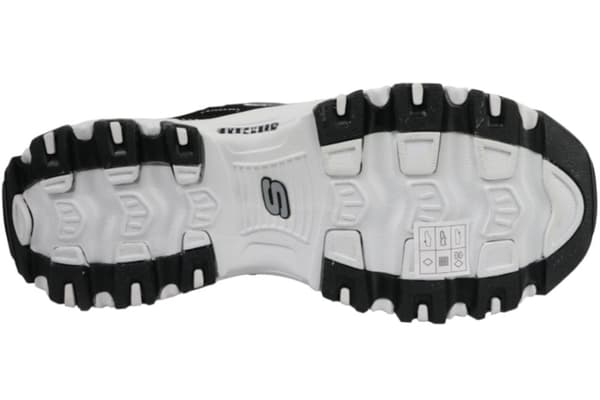 Skechers D Lites Biggest Fan 11930-BKW, Kvinde, Sneakers, sort