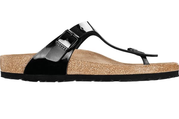 Birkenstock Gizeh 43661, Kvinde, Klipklapper, sort