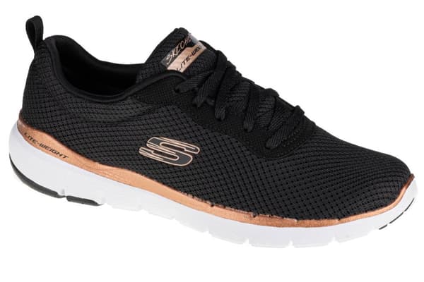 Skechers Flex Appeal 3.0 13070-BKRG, Kvinde, Sneakers, sort