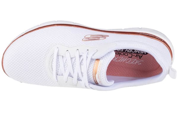 Skechers Flex Appeal 3.0 13070-WTRG, Kvinna, Sneakers, vit
