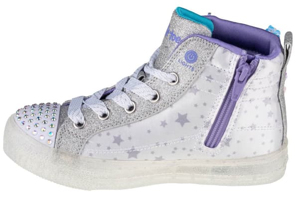 Skechers Shuffle Brights 2.0 314015L-WSL, för tjej, Plimsolls, vit