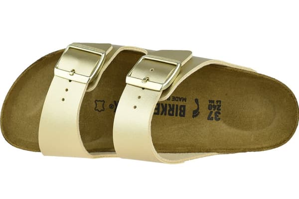Birkenstock Arizona BF 1016111, Kvinna, Tofflor, guld
