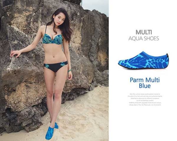 Beach / Yoga Shoes - Blue / Green Blå L(38-39)