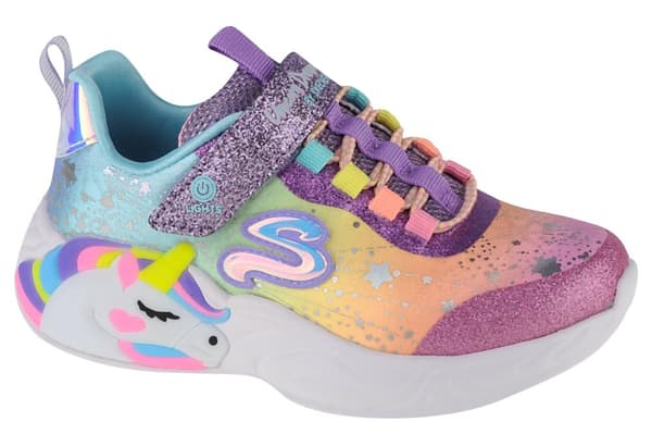 Skechers S-Lights Unicorn Dreams 302311L-PRMT, til pige, Sneakers, flerfarvet
