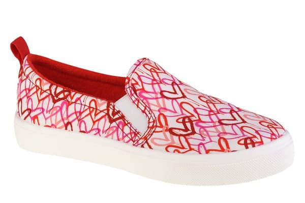 Skechers Poppy Drippin Love 155503-WRPK, Kvinde, Plimsolls, hvid